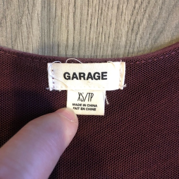 Burgundy Garage Dress - Picture 4 of 4